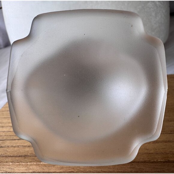 VTG Heisey by Imperial Glass Satin/Clear Frosted Finish Madonna Figurine 9" Tall - Picture 8 of 8